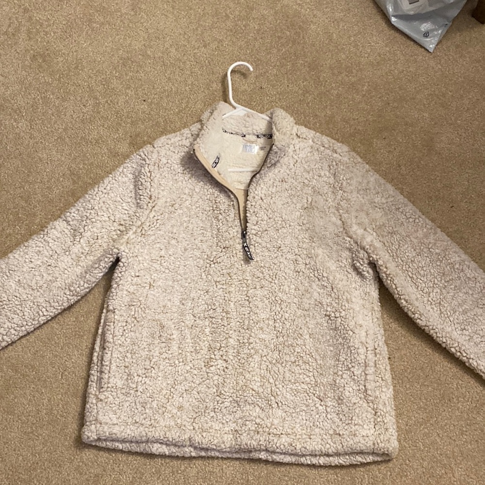 Sherpa Quarter-zip! So soft and warm